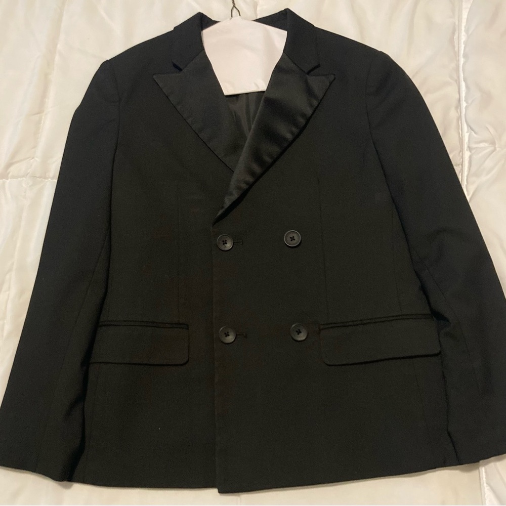 Zara Kids Black Double-Breasted Blazer